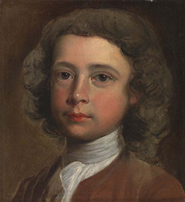 the head of a young boy